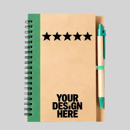 Kraft Paper A5  Notebook With Pen