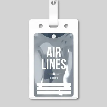 Blank Luggage Tag Holders