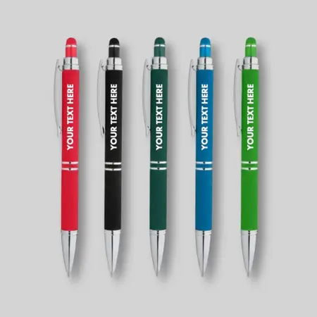Hex Grip Soft Touch Stylus Pens