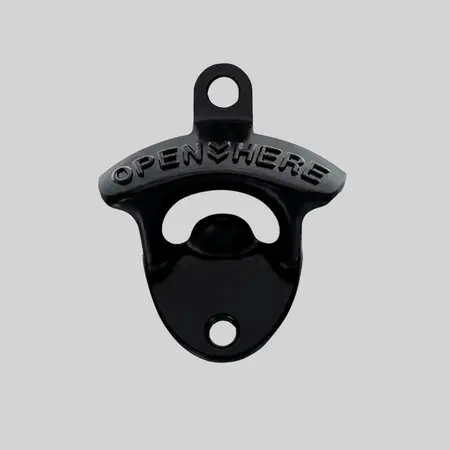 Black Bottle Opener
