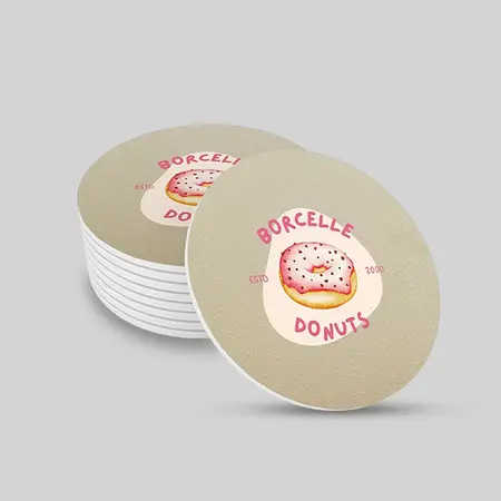 Custom  Diatom Mud Coaster