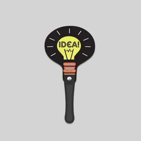 Light Bulb Hand Fan