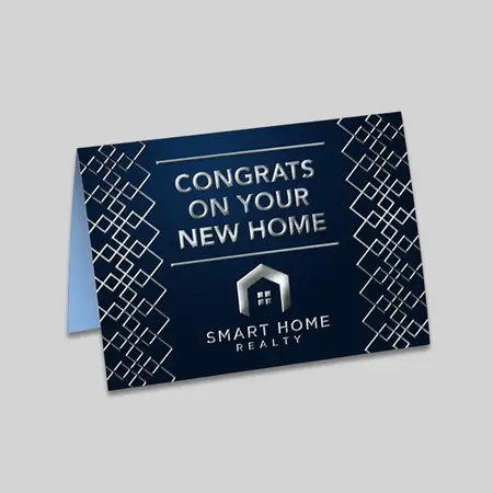Custom 16PT C2S Raised Foil Greeting Cards