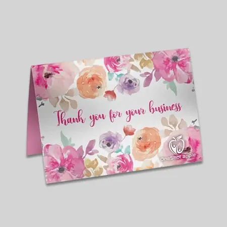 Custom 14PT Pearl Metallic Greeting Cards