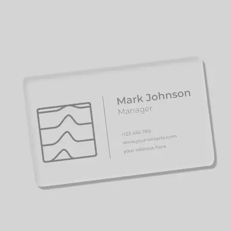 Custom Transparent ID Name Badges