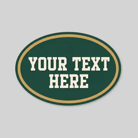 Car Sign Oval Magnet 6 x 4