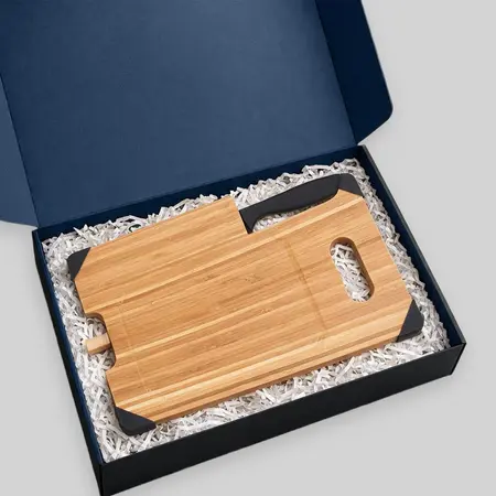 Bamboo Cutting Board with Knife
