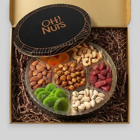 Gourmet Assorted Fruit & Nut Gifts Baskets