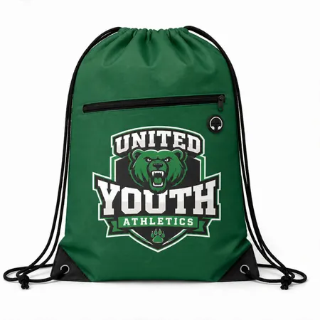 Zipper Drawstring Bags