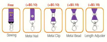Lanyard Stitching Options