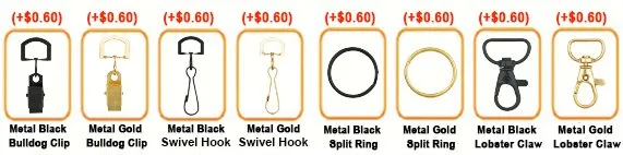 Gold & Black Metal Clip Attachment (Price On a P)