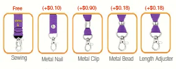 Lanyard Stitching Options (Price On a P)