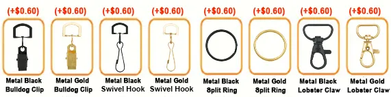Gold & Black Metal Clip Attachment (Price On a P)