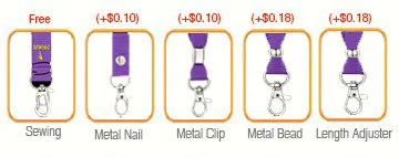 Lanyard Stitching Options (Price On a P)