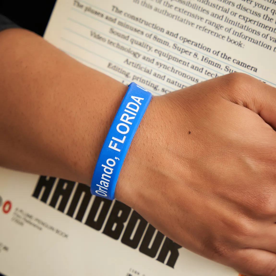 Custom Debossed Ink Filled Wristbands for Sale