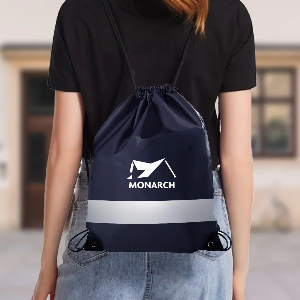 Tote Bags Drawstring Bags With Reflective Strip