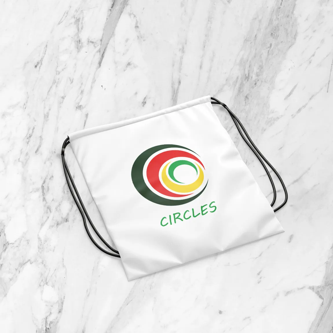 【LOW CLASSIC】24FW SHIRRING STRING BAG (2COLORS) Nylon Drawstring Bag - Custom Options | Wrist-Band.com