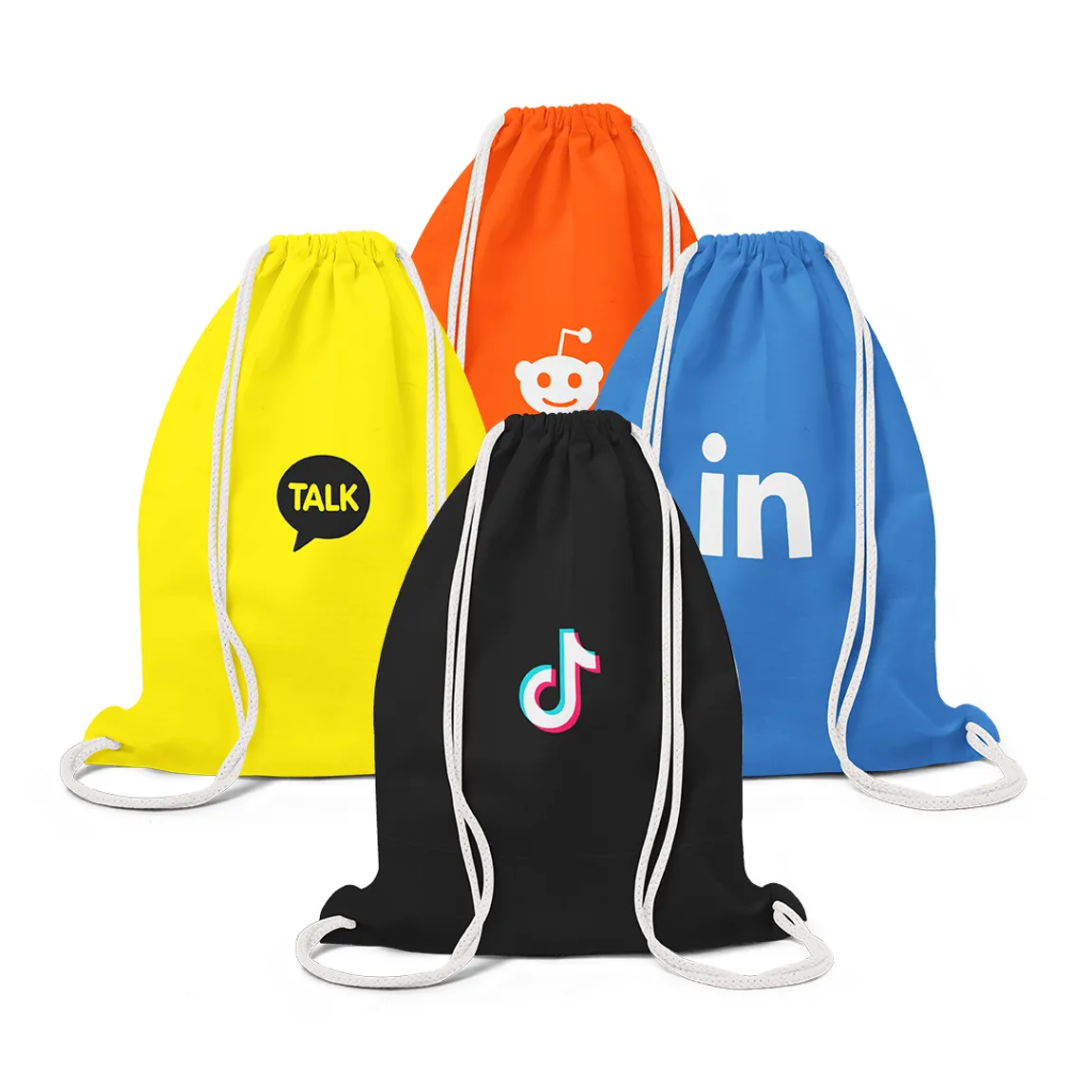 Tote Bags Custom Cotton Drawstring Backpack Bags