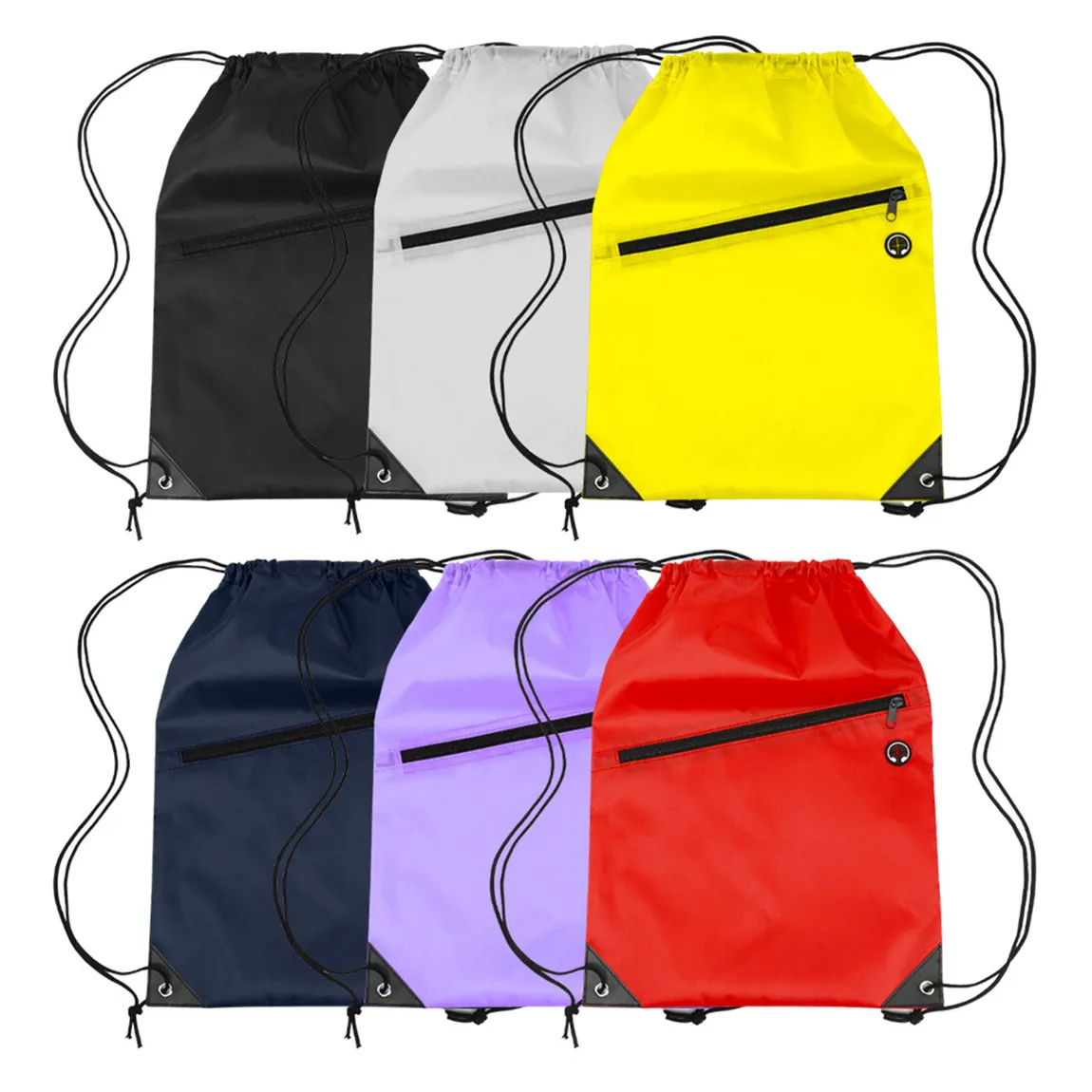 Tote Bags - Custom Zipper Drawstrings With Headphone Slots