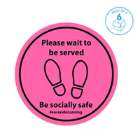  Socially Safe Foot Print Decal