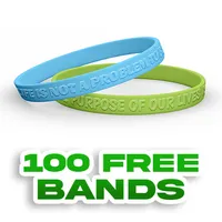 Embossed 1/2 inch Wristband     