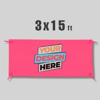 Vinyl Banner 3' x 15'