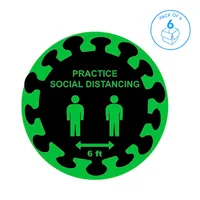  Social Distancing Foot Print Decal