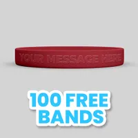 Custom Embossed Wristband EM98409