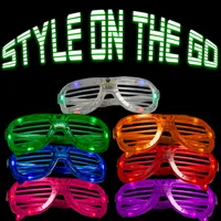 LED Flashing 80s Sunglasses 