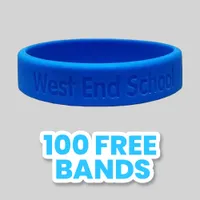 Debossed - 3/4 inch Wristband 