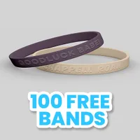 Embossed 1/4 inch Wristband     