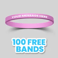 1/4 inch Printed Wristband 