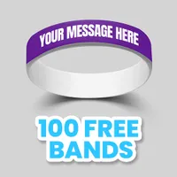 3/4 inch Dual Layered Wristband 