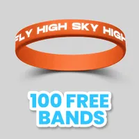 Colorfilled Silicone Wristband Bracelet              