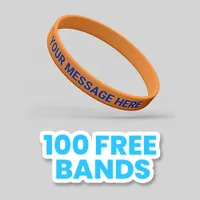 Colorfilled Silicone Wristband Bracelet                 