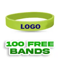 Custom Embossed Printed Silicone Wristbands 