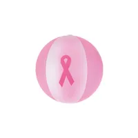16" Arc Inflatable Beach Ball w/Pink Ribbon Imprint