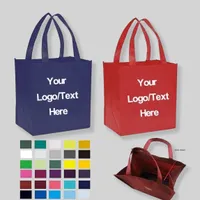 100GSM Non-woven Reusable Grocery Shopping Totes 