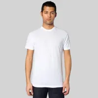 American Apparel Adult Poly Cotton Tee - White