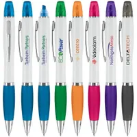 Curvaceous Ballpoint Pen/Highlighter