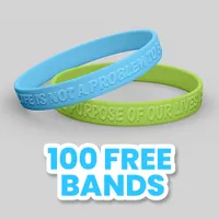 Embossed 1/2 inch Wristband     