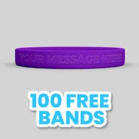 Custom Embossed Silicone Wristbands