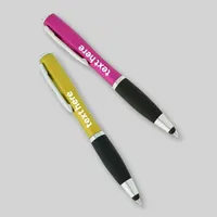 Custom Curvaceous Stylus Ballpoint With Light Pens