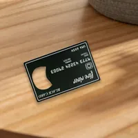Custom Black Card Bottle Openers