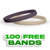 Embossed 1/4 inch Wristband     