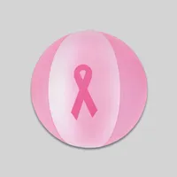16" Arc Inflatable Beach Ball w/Pink Ribbon Imprint