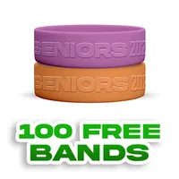 1 inch Embossed Wristband 
