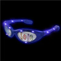 LED Blue Novelty Custom Sunglasses 