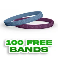 Embossed 1/4 inch Wristband 