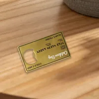 Custom Gold Card Bottle Openers